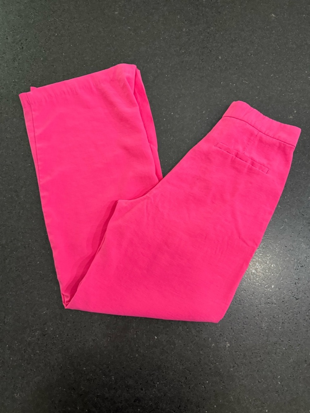 UEC H&M FUSCIA HOT PINK SLIT HEM FLOWING DRESS PANTS TROUSERS SZ 6 - Picture 3 of 14